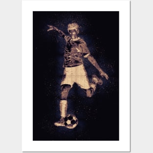 Abstract Football Player Artwork Posters and Art